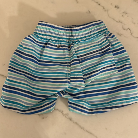 TOM & TEDDY Stripe Swim Trunk, Ocean size 1/2 - Picture 5 of 6